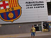 David en la ciudad deportiva del F.C. Barcelona