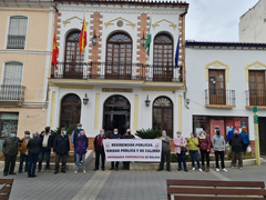 Manifestación en Álora a favor de la Sanidad Pública