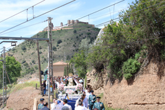 Álora celebra la procesión de la Virgen de la Cabeza