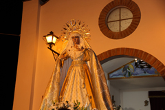 Salida procesional de la Virgen de la Paz