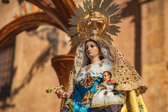 La Virgen de la Cabeza ya se encuentra en la Parroquia