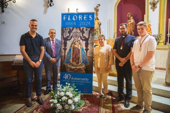 La Hermandad Virgen de Flores presenta el cartel de los Cultos Patronales