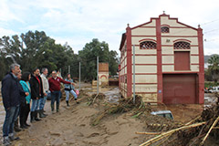 Juan Espadas visita las zonas afectadas por la DANA en lora
