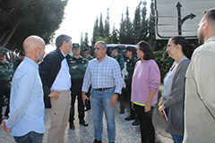 Visita del Delegado del Gobierno a lora