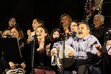 Ambiente festivo en las actividades navideas