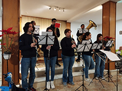 La Banda de Msica visita las Residencias por Navidad