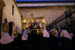 Procesin del Cristo de la Columna en la tarde del Domingo de Ramos
